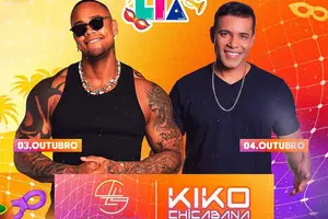 Banner da prefeitura de Rio Grande do Piauí Show de Léo Santana e Kiko (Foto: Reprodução)