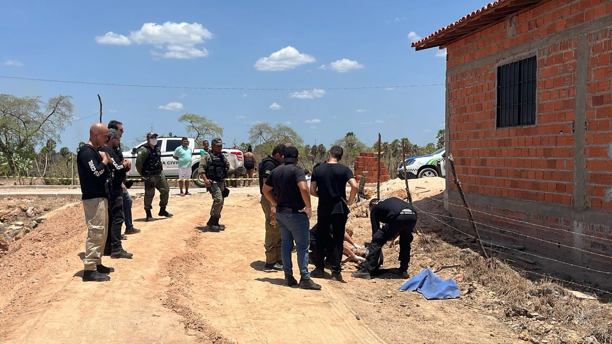 Local onde foi encontrada Maria Eduarda