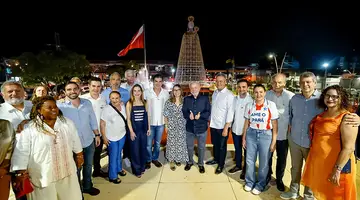 Lula em Belém conferindo os preparativos da COP 30 (Foto: Ricardo Stuckert / PR)