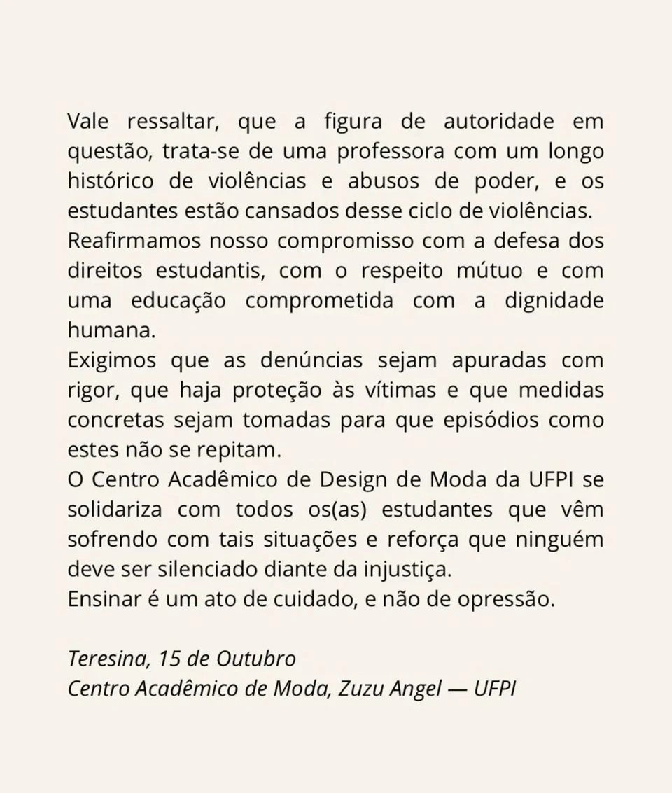 Nota repúdio