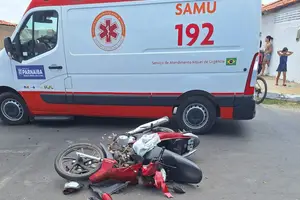 Acidente envolvendo Maria da Paz Vieira Pinho, de 69 anos (Foto: Redes Sociais)