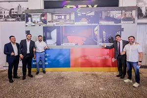 Anúncio oficial da revitalização do CINE REX como escola de áudio visual e produção (Foto: Gabriel Paulino)