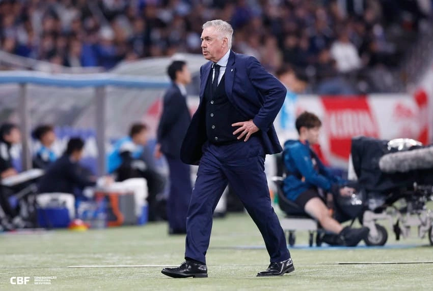 Carlo Ancelotti comandou o Brasil em seis jogos desde que assumiu.