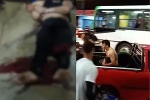 Criança e a mãe foram baleadas na noite desta terça-feira (4) na Avenida João Silva Filho, no bairro Piauí, em Parnaíba (Foto: Redes Sociais)