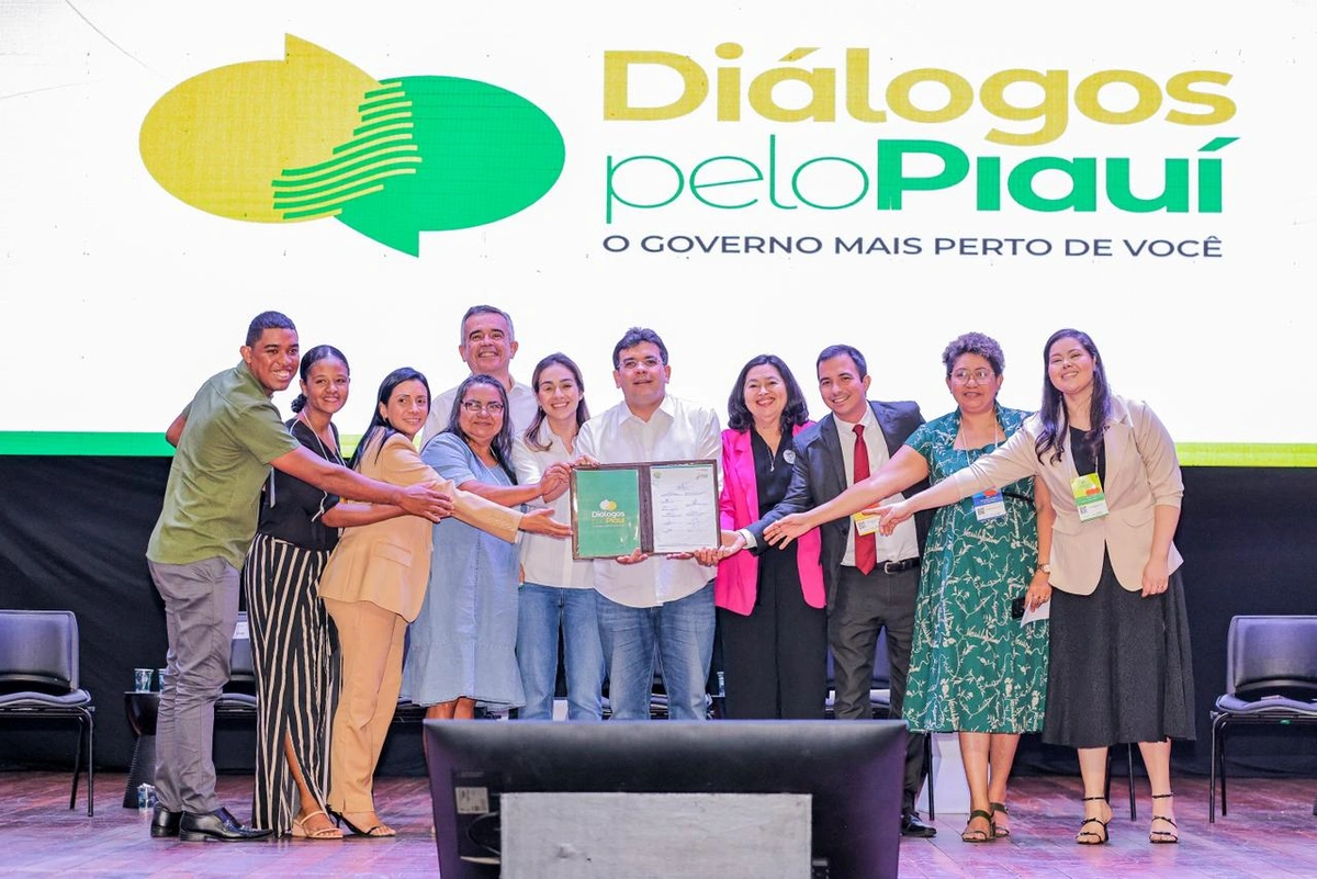 Documento assinado reafirmando compromissos no Diálogos pelo Piauí