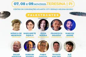 Evento reúne ufólogos e espiritualistas do Brasil e da América do Sul no Atlantic City (Foto: Cesar Crispim - UFO PIAUI)