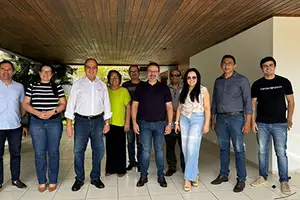 Everaldo Pereira em segunda visita na era José Maia Filho, o Mainha (Foto: Reprodução)