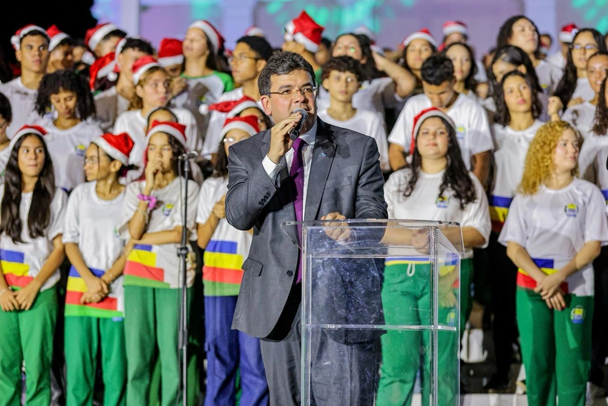 Governador Rafael Fonteles no Coral de mil vozes