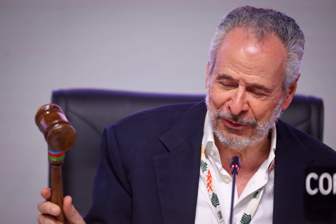 O presidente da COP30, Andre Corrêa do Lago, durante plenária de encerramento do evento em Belém