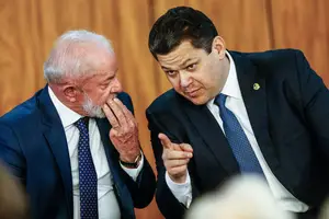 O presidente do Senado, Davi Alcolumbre (União-AP), queria que o presidente da República indicasse Rodrigo Pacheco (PSD-MG) para o STF, mas o escolhido foi Jorge Messias (Foto: Gabriela Biló)