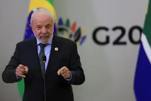 Presidente Lula em reunião do G20 em Johanesburgo (Foto: REUTERS)