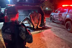 Prisão de José Camelo de Moura Neto, conhecido como Neto Camelo (Foto: SSP-PI)