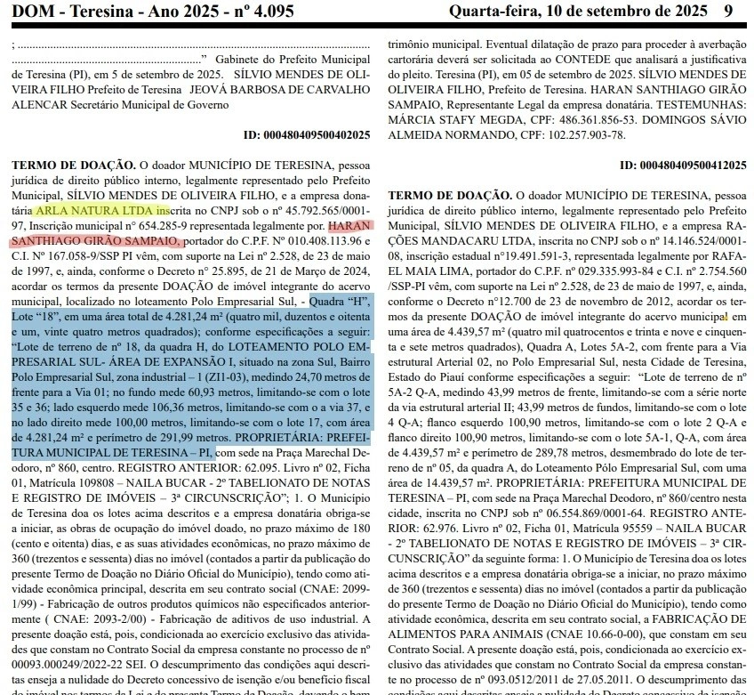 Sílvio Mendes doa terreno para empresário investigado por esquema com PCC