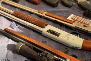 Armas apreendidas a serem destruídas (Foto: SSP-PI)