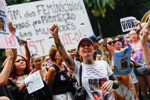 Ato organizado pelo movimento “Levante Mulheres Vivas” na Avenida Paulista, em São Paulo, reuniu 9,2 mil pessoas (Foto: Reprodução | Tuane Fernandes/Reuters)