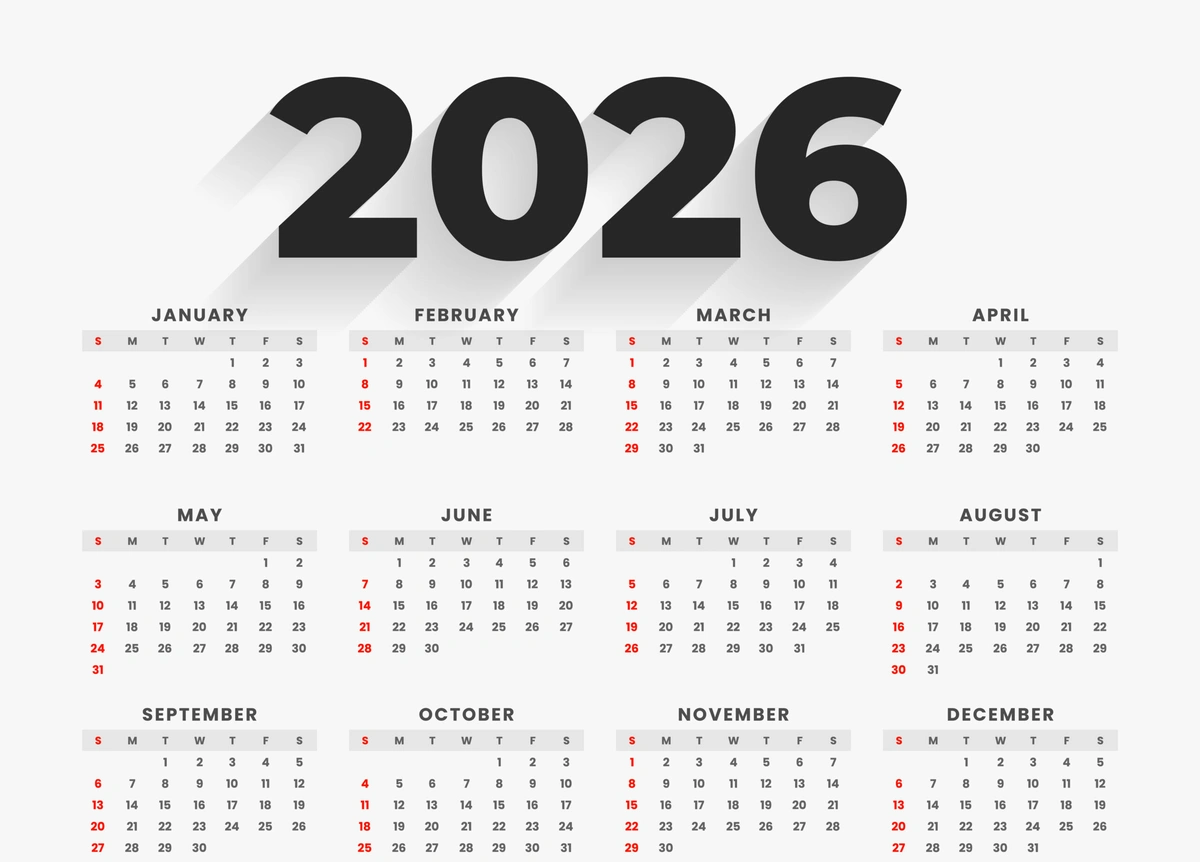 Calendário 2026 de feriados do Estado do Piauí