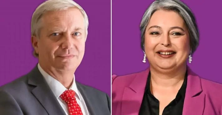 José Kast e Jeannette Jara