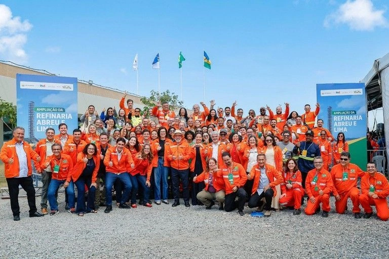 Lula na Refinaria Abreu e Lima