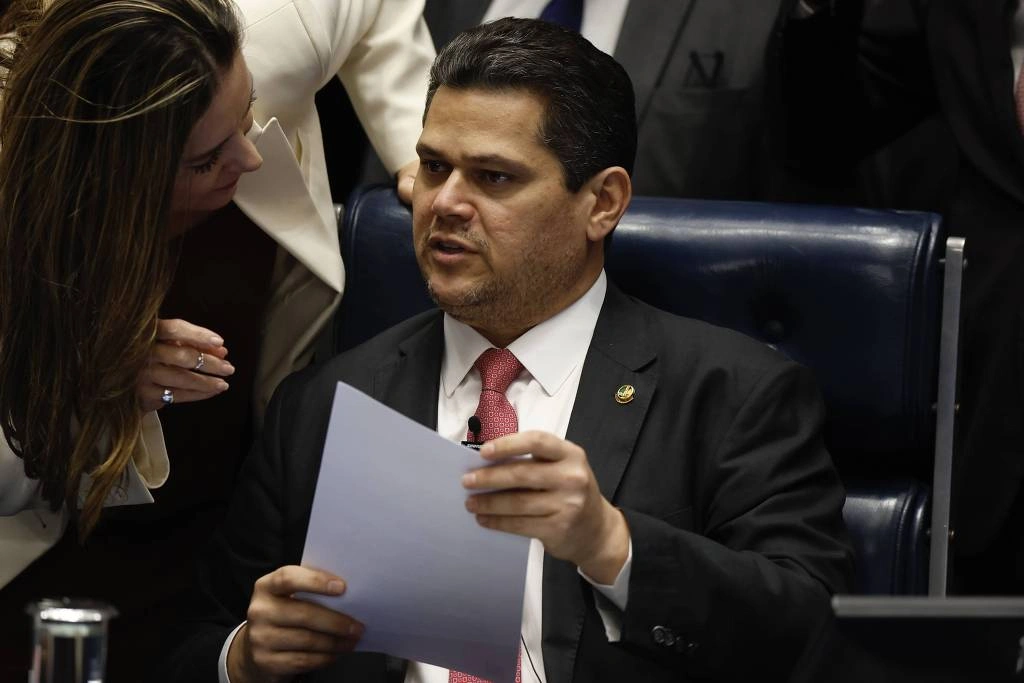 O presidente do Senado, Davi Alcolumbre (União Brasil)