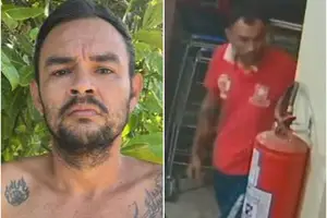 O suspeito de matar o menino Jhonatan Alves de Sousa, de 6 anos, baleado na cabeça em Parnaíba (Foto: Reprodução)