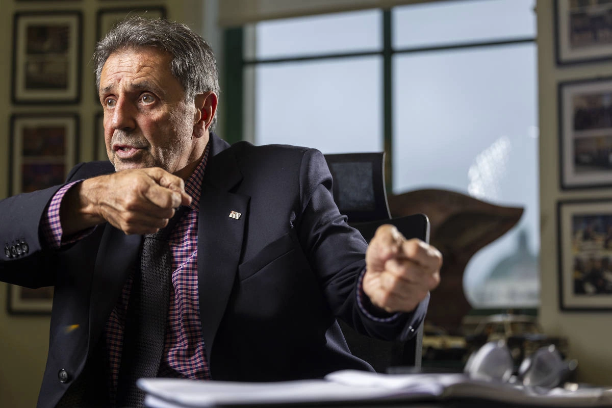 Osvaldo Nico, na sede da secretaria da Segurança Pública de São Paulo