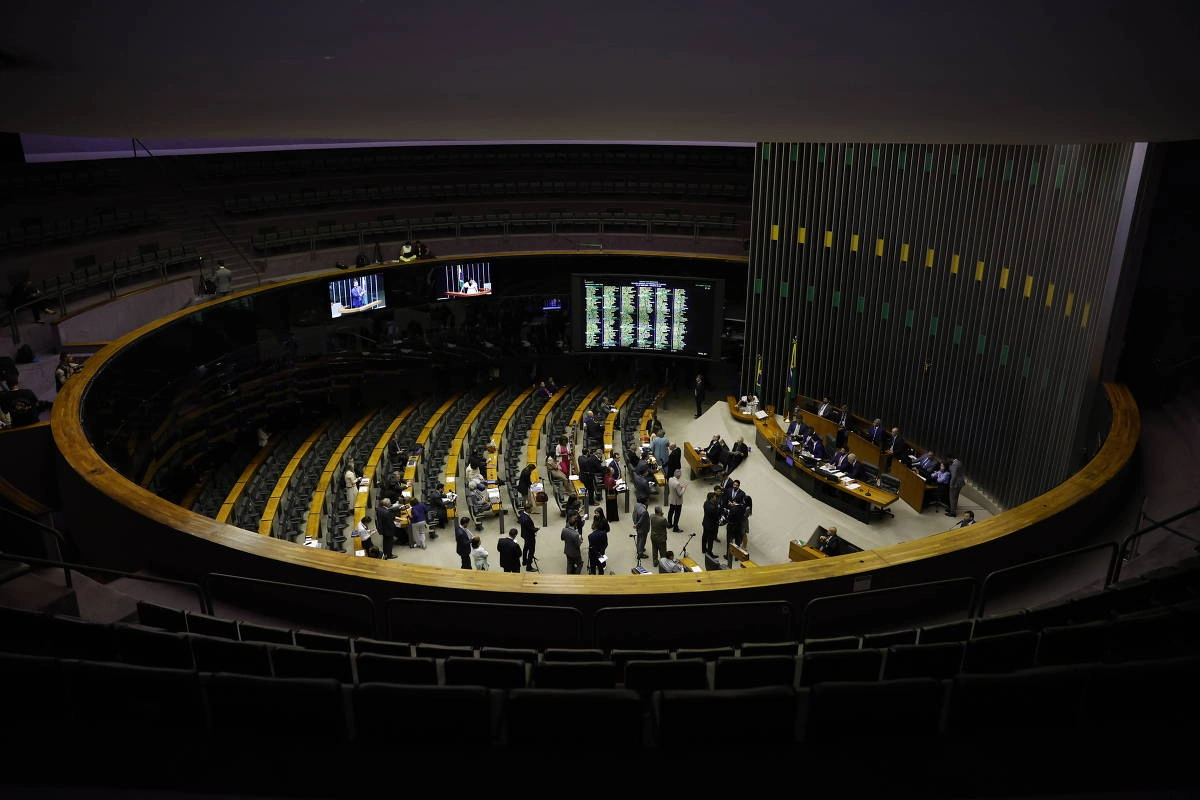 Plenário da Câmara dos Deputados em sessão de votação