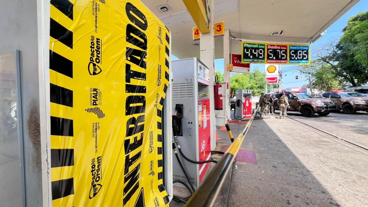Posto interditado na Operação Carbono Oculto 86