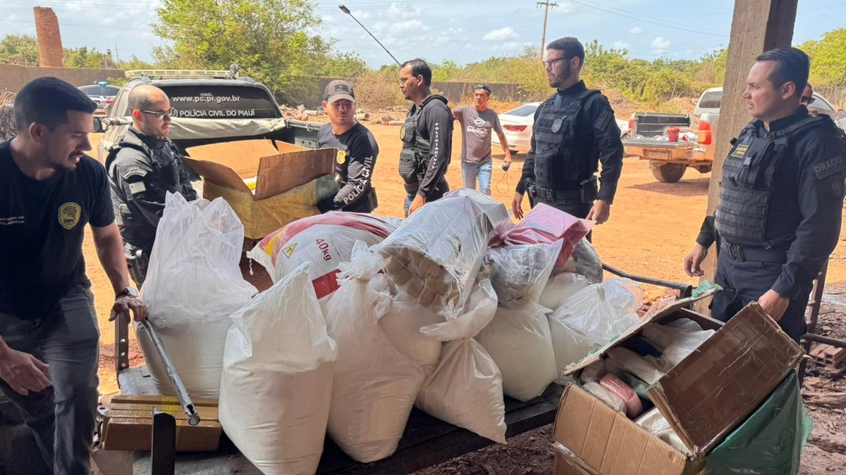 Uma tonelada de drogas apreendidas é incinerada