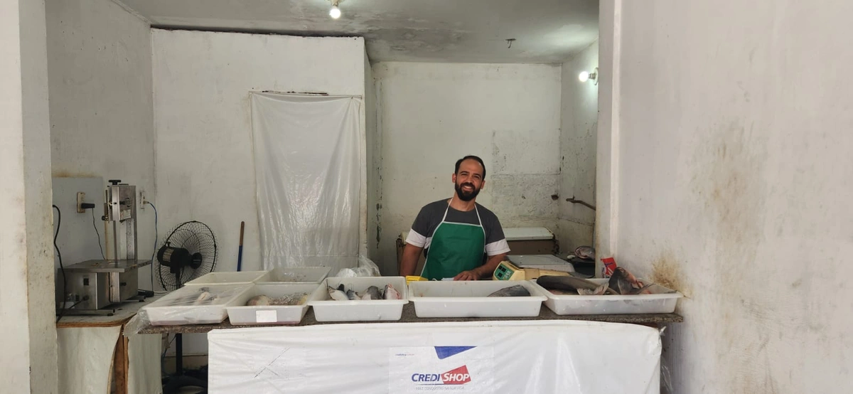 Vice-presidente da Associação dos Permissionários do Mercado do Renascença II, Jeferson