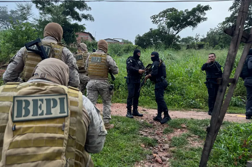 Operação da DRACO. (Foto: Secretaria de Segurança Pública)