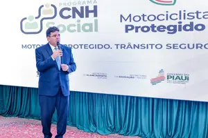 Lançamento dos programas CNH Social e Motociclista Protegido. (Foto: Ascom/Governo do Piauí)