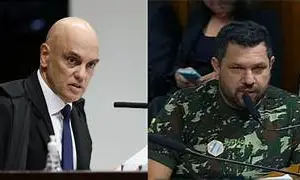 Moraes X Oswaldo Eutáquio, bolsonarista (Foto: Reprodução)