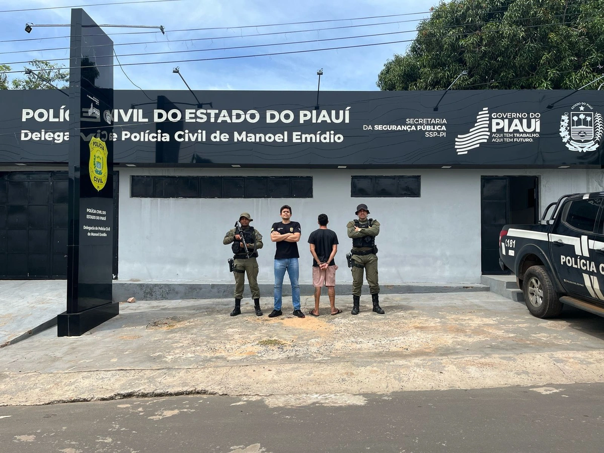 Polícia Civil prende homem por estupro de vulnerável em Manoel Emídio
