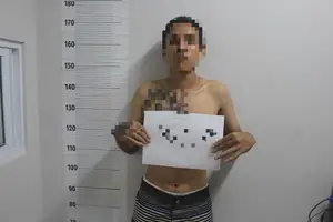 Suspeito de roubo é preso com mandado cumprido no bairro Taquari, em THE (Foto: Ascom/SSP-PI)
