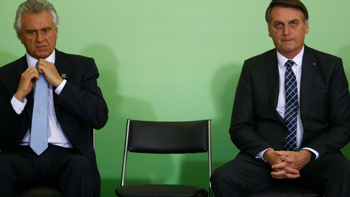 Caiado e Bolsonaro