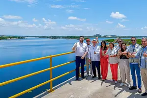 "É a redenção de um povo que, durante 300 anos, padeceu por falta d'água", disse Lula, em vista à Barragem de Oiticica (RN) em março (Foto: Ricardo Stuckert / PR)