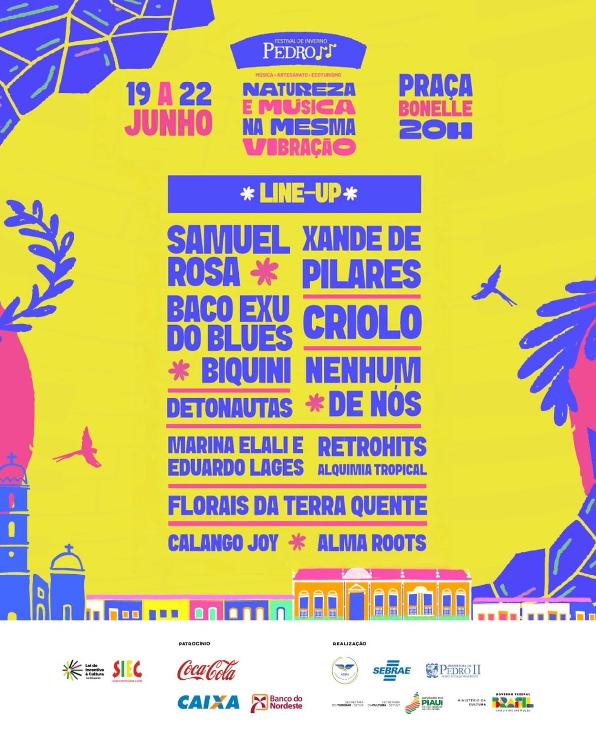 Evento reúne música, arte e ecoturismo com o slogan 'Natureza e Música na Mesma Vibração'"