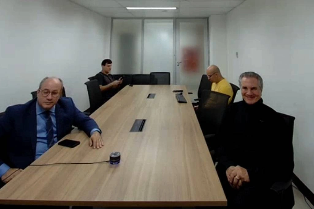 Fernando Collor de Mello durante audiência de custódia