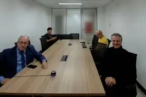 Fernando Collor de Mello durante audiência de custódia (Foto: 25.abr.25/Reprodução/STF)