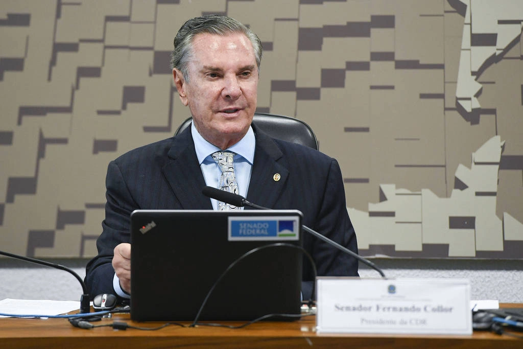 Fernando Collor em comissão do Senado