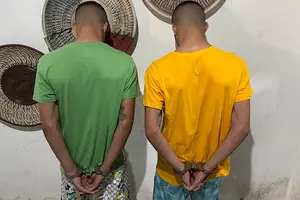 Irmãos presos (Foto: SSP-PI)