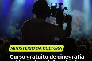 Ministério da Cultura oferece curso gratuito de cinegrafia com inscrições abertas até 30 de junho (Foto: Agencia.Brasil)