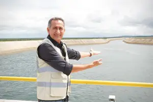Ministro Waldez Góes anuncia duplicação da capacidade hídrica (Foto: MIDR)