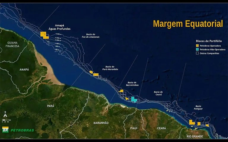 Plano de exploração da Margem Equatorial