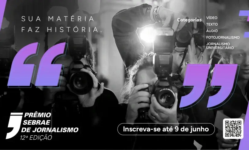 Prêmio Sebrae de Jornalismo 2025 destaca fotojornalismo sobre empreendedorismo