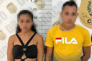 Presos da operação faixa rosa (Foto: SSP-PI)