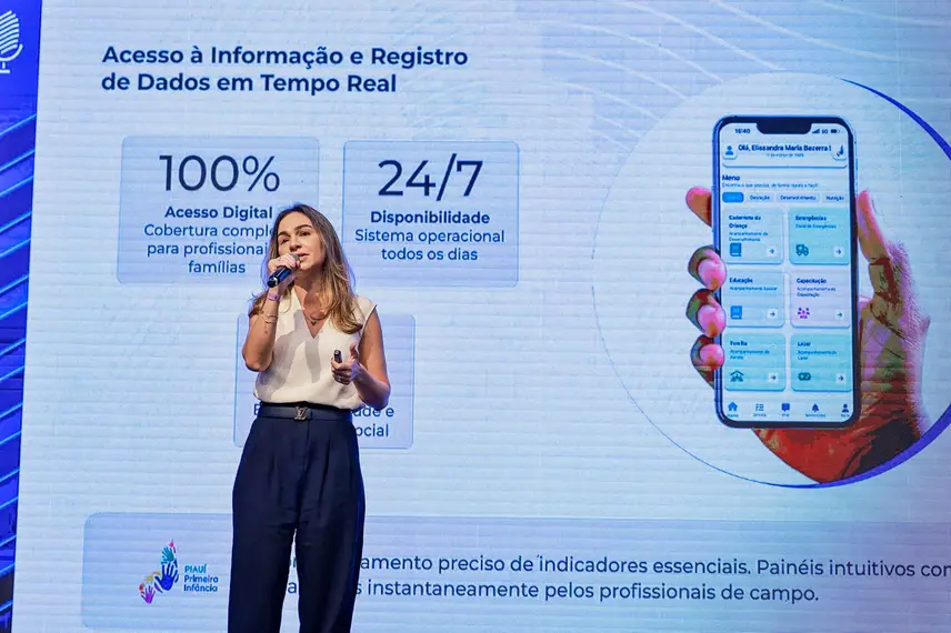 Primeira-dama Isabel Fonteles no evento
