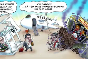 Rafael indo para o Oriente Médio e as recomendações (Foto: Moisés)