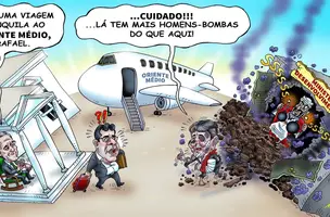 Rafael indo para o Oriente Médio e as recomendações (Foto: Moisés)