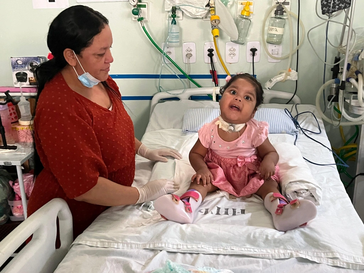 Stanaina Magalhães, 35 anos, de Teresina, que este ano passou o seu primeiro Dia das Mães como mãe de internado prolongado